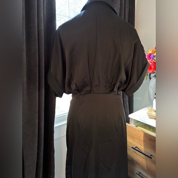 Silky Gorgeous Black Wrap Dress - Picture 5 of 5